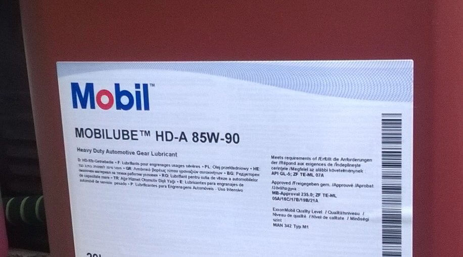 Olej przekładniowy Mobil Mobilube HD-A 85W-90 dostawa Kraków